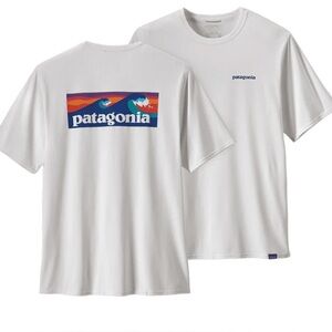 Patagonia Mens Capilene Cool Daily Graphic Shirt Boardshort Logo
